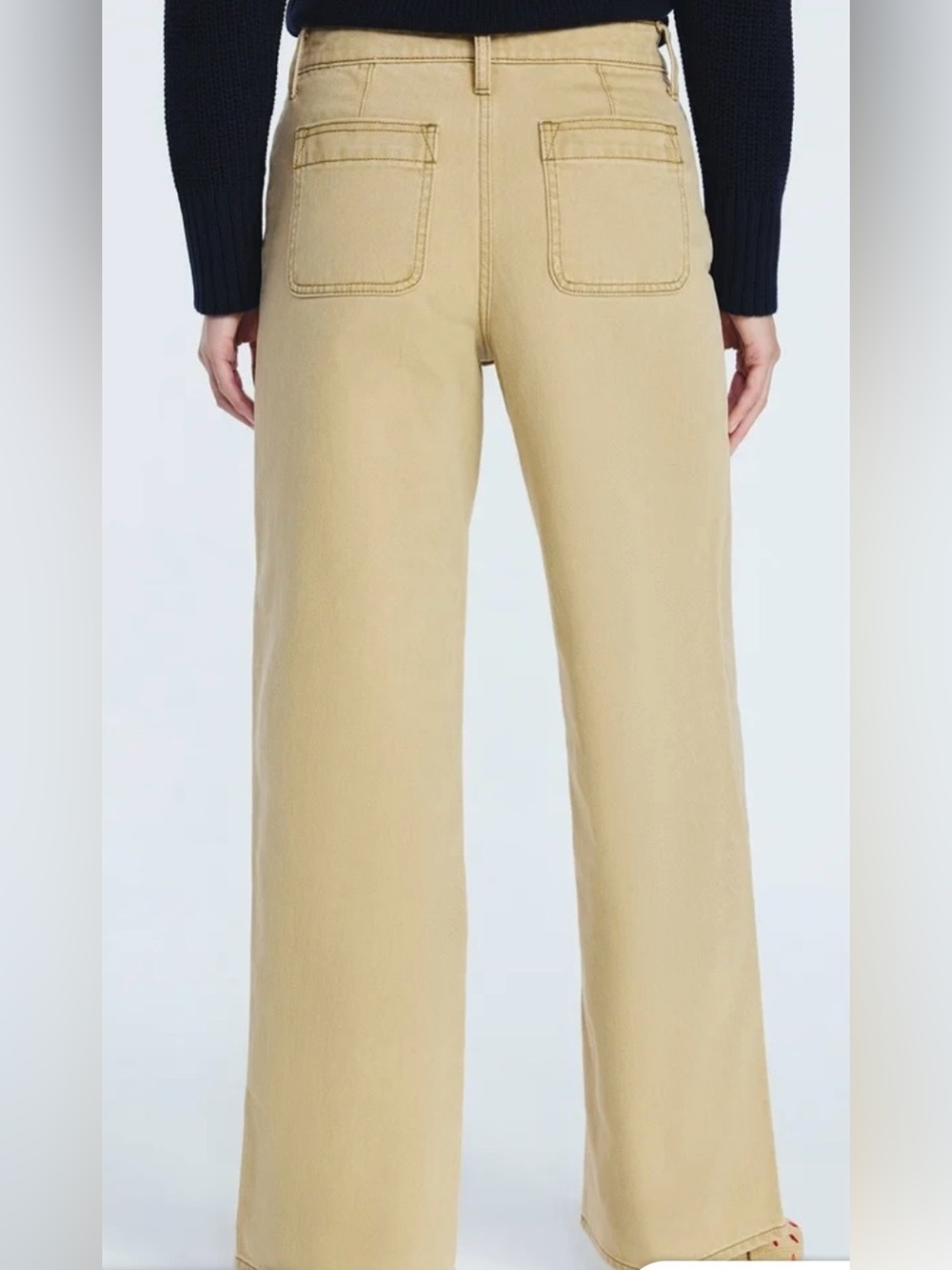 Wide Leg Utility Pants in Khaki - Women - Picture 2 of 6